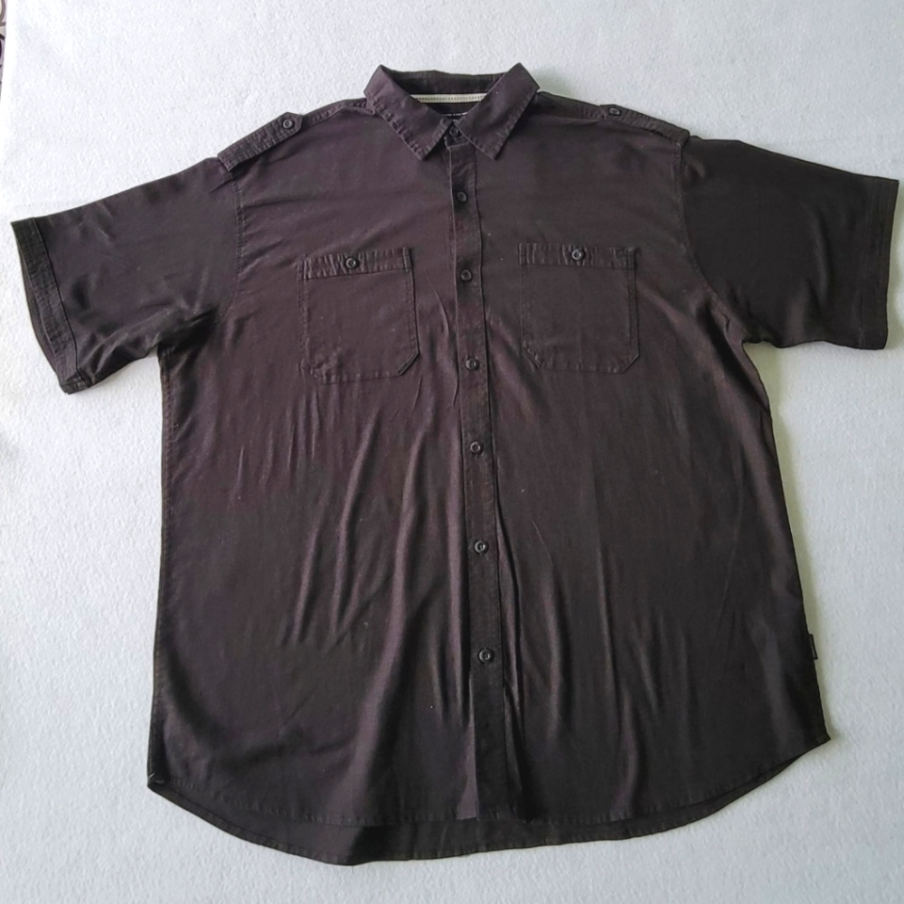KENNETH COLE style KNXP30BLKMX Men’s plus size 1X shirt Color Black